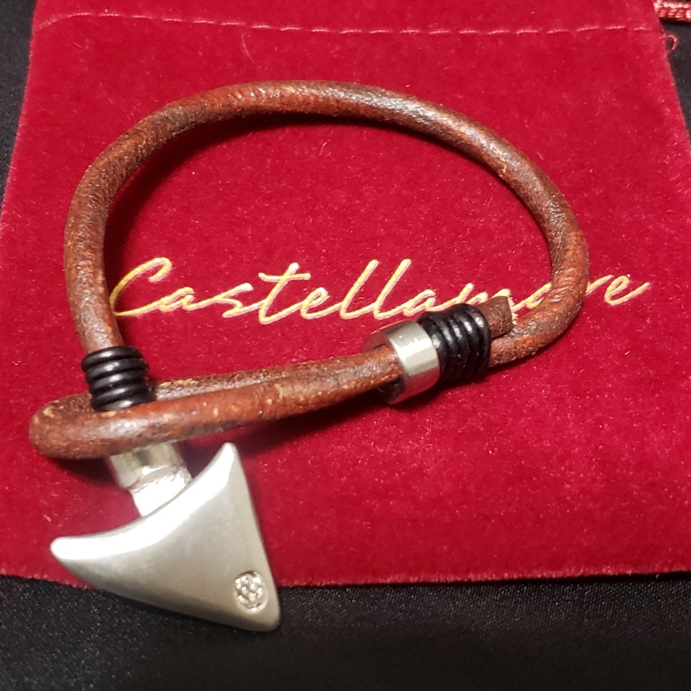 Unisex! Castellamare by Invicta 💯 Leather Brown NWT - Picture 3 of 9